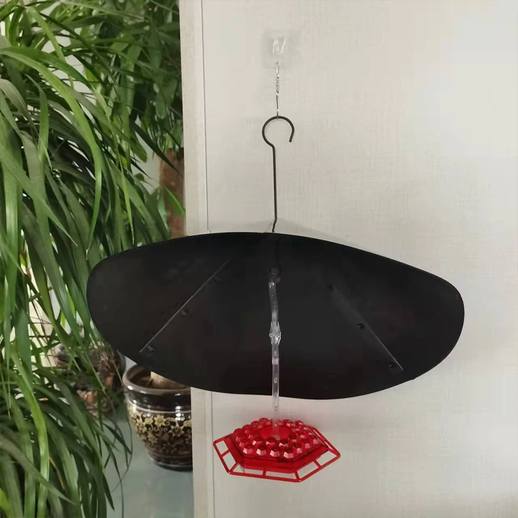 Black Long-lasting Hanging Bird Feeder Baffle - Durable And Protective Anti-scratch Squirrel Baffle