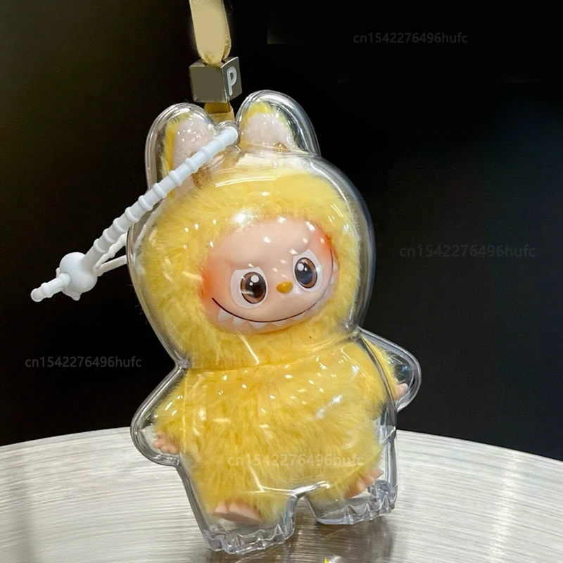 NIEUWE Transparante Beschermhoes Voor LABUBU 4-PIN VOOR LIEFDE Serie Vinyl Pluche Pop Stofkap Opbergdoos Voor LABUBU accessoires