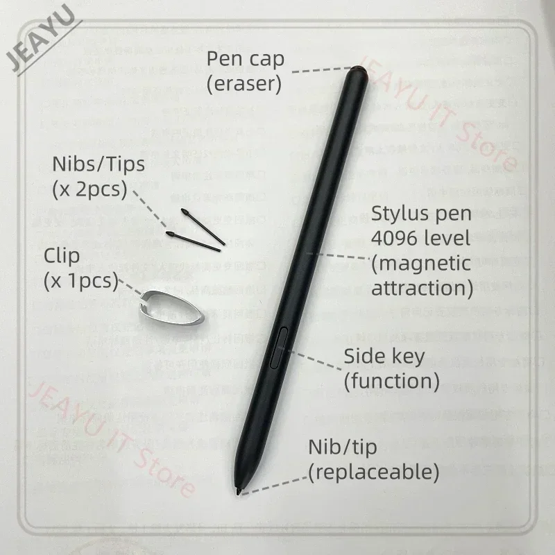 For Samsung Galaxy Tab S4 BooxNote Write Pen  Eraser 4096 Pressure Sensitivity Palm Rejection And Tilt Support Stylus Pen view 2