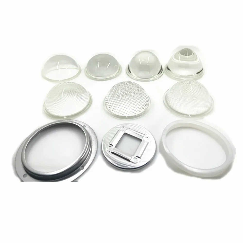 30 60 90 120 Degrees LED Lens Optical Glass 78mm + Reflector Collimator + Fixed Holder For 20W 30W 50W 100W High Power Chip
