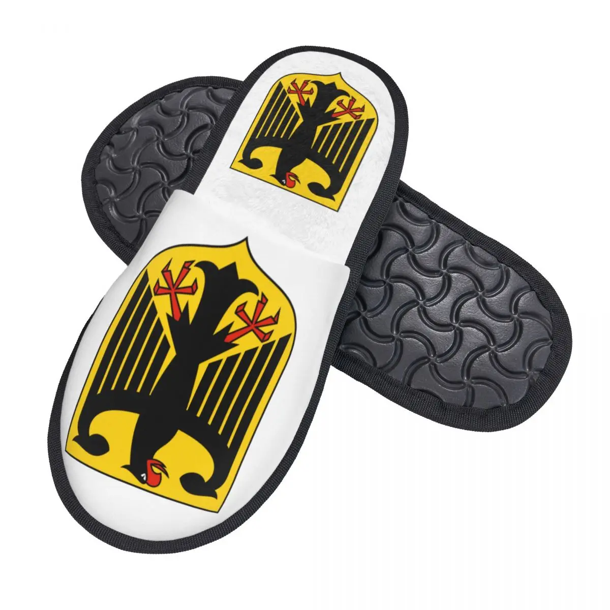 Custom Coat Of Arms Of Germany Comfort Scuff With Memory Foam Slippers Women German Flag Eagle Bedroom House Shoes