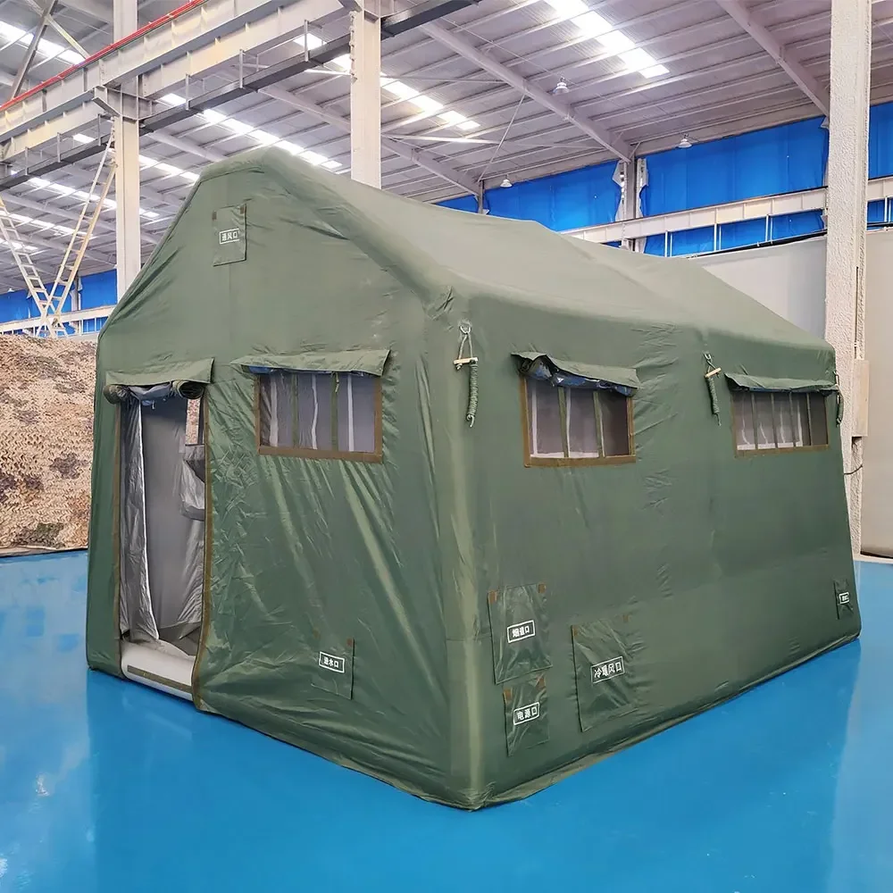 Tenda a pressione gonfiabile di emergenza in PVC ermetico di primo soccorso di salvataggio medico in caso di catastrofe, costruzione, decontaminazione, disinfettante