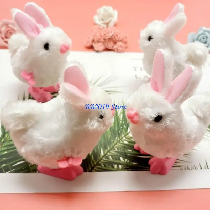 Q0KB Clockwork Rabbit Cartoon Jumping Rabbit Children Up Baby