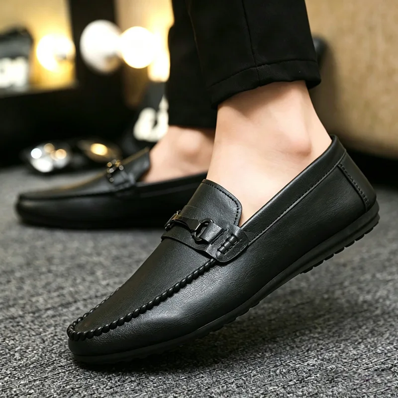 Hot Selling Men's Casual Single Shoes Lazy Shoes Soft Soled Driving Shoes