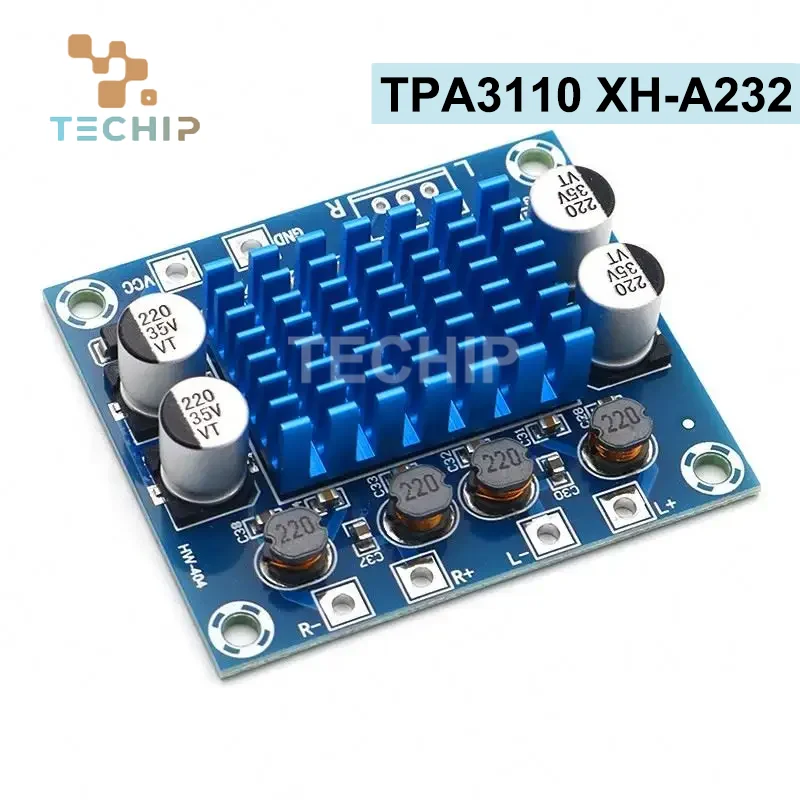 TPA3110 XH-A232 30W+30W 2.0 Channel Digital Stereo Audio Power Amplifier Board DC 8-26V 3A