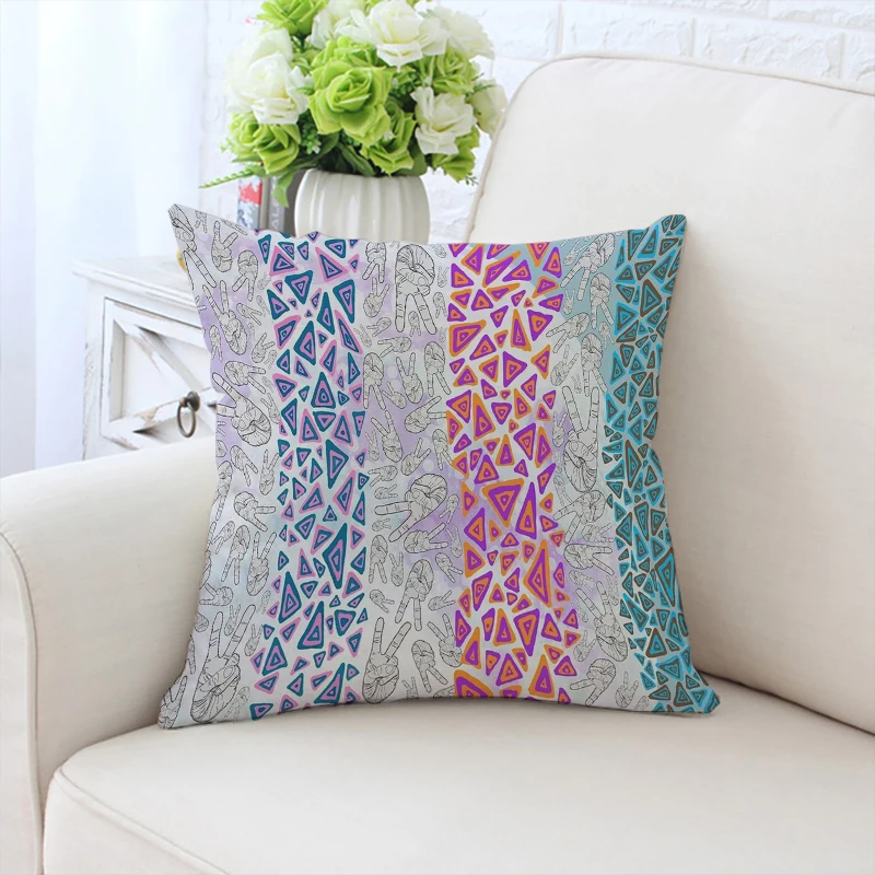 

Nordic style custom double-sided printed pillowcase sofa cushion cover chair cushion headboard cushion car decoration 50x50cm