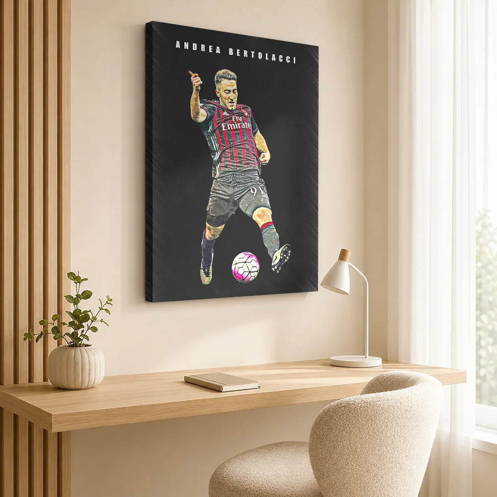 Andrea Bertolacci Framed Canvas Print Poster Custom Modern Aesthetic Canvas Wall Art for Bedroom Decor Ready to Hang Home Gift