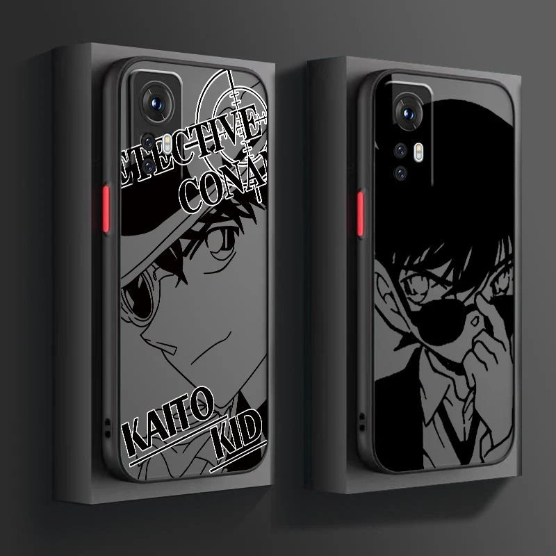 Anime D-Detective C-Conan Boy Frosted Translucent For Xiaomi Mi 13 12 12T 11T 11 11i 10T 10 9T Pro Lite Ultra 5G Matte