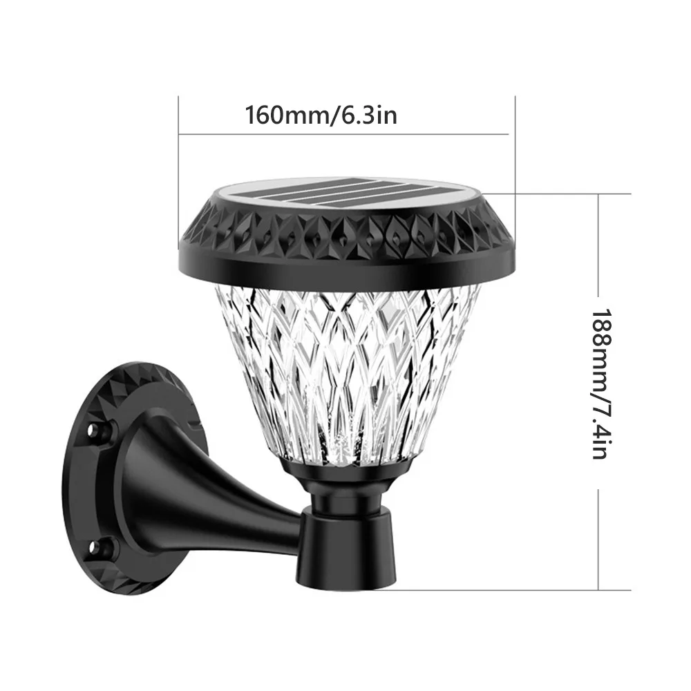 

CHAOYIDIAN Waterproof LED Solar Wall Lamp LED Lighting Solar Powered Outdoor Wall Light Outdoor Use Wall Mounted Staircase Light