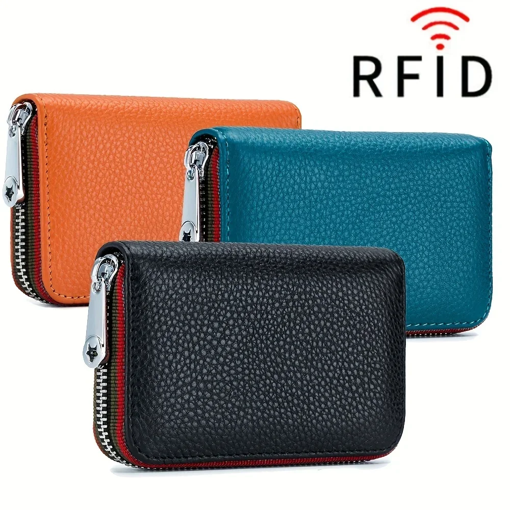 Credit Card Holder Accordion Wallet for Men Women Small PU Leather RFID Blocking Card Cases Holder Organizer Bag