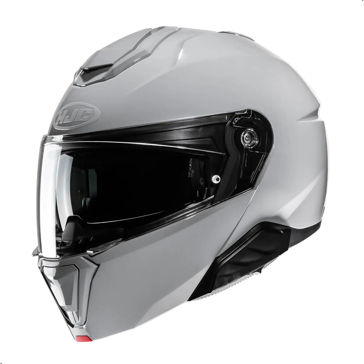 

i91 Solid Modular Motorcycle Helmet with HJ-33 Pinlock Shield, DOT Approved (N Gray, XXXX-Large)