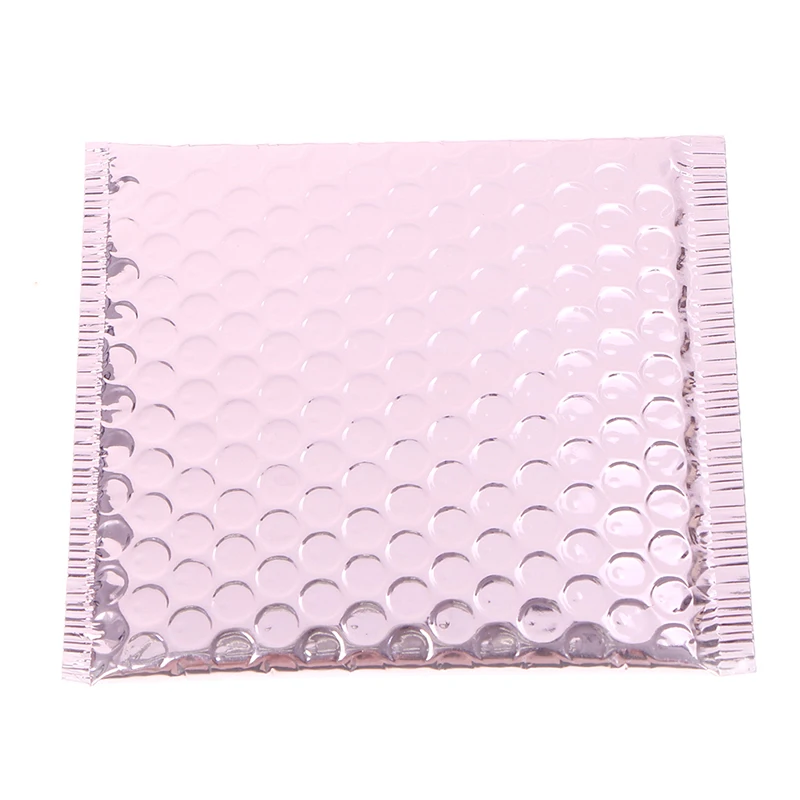 Bubble Foil Mailer para Embalagem De Presente, Ouro Rosa, Envelopes De Casamento, 10 Pcs