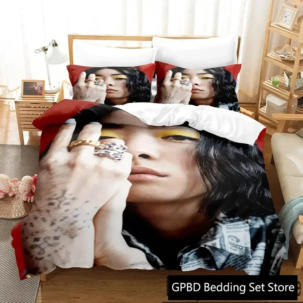 3D Print Rina Sawayama Singer Bedding Set Duvet Cover Bed Set Quilt Cover Pillowcase Comforter king Queen Size Boys Adult