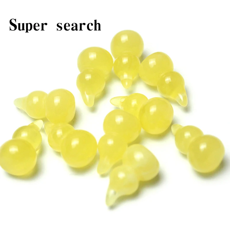 Honey Wax Lght Yellow Amber Second-generation Optimized Powder Resin Gourd Small Pendant Accessories DIY Handmade Beading