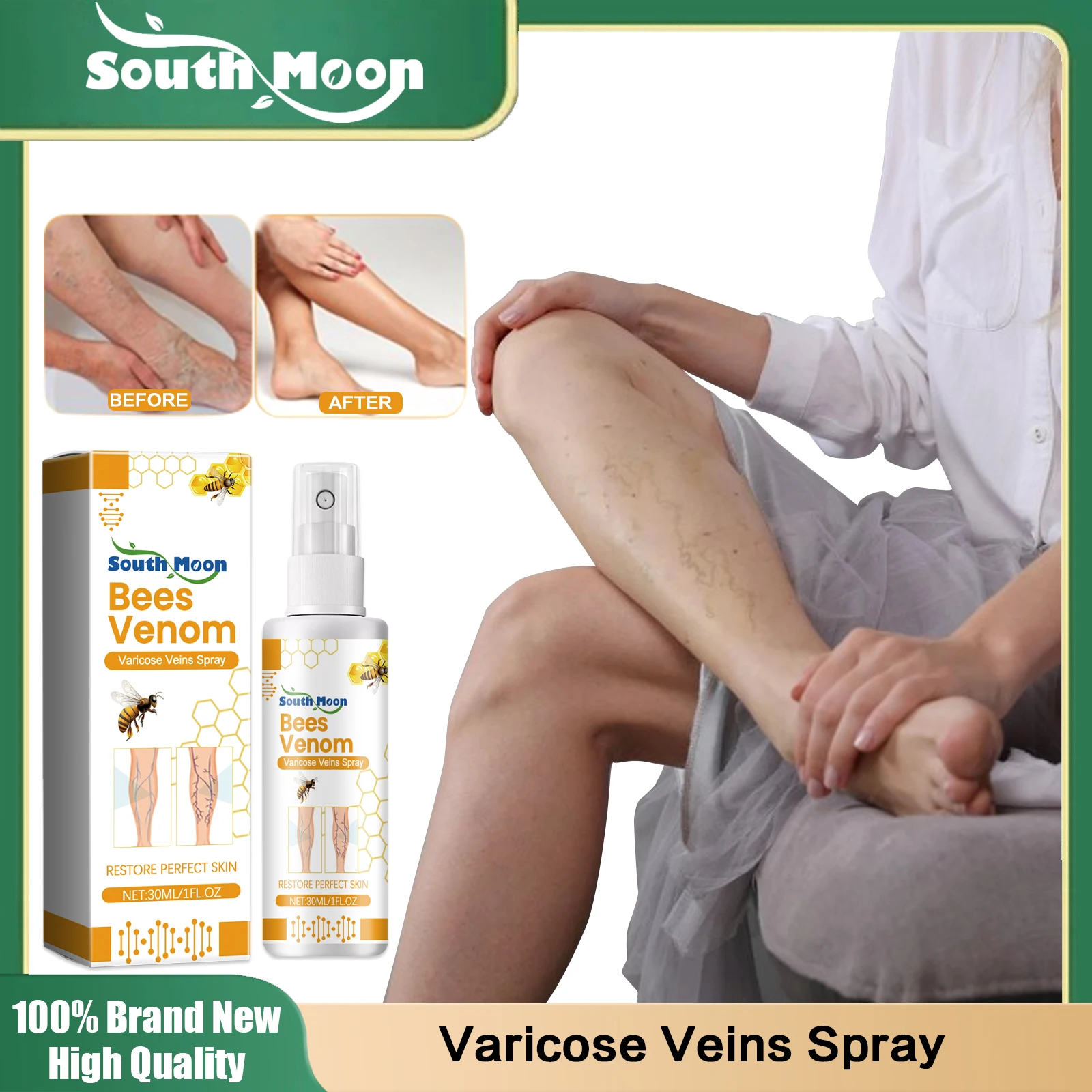 Varicose Veins Spray Effective Treatment Varicose Leg Removal Improve Blood Circulation Reduce Swelling Phlebitis Care Products