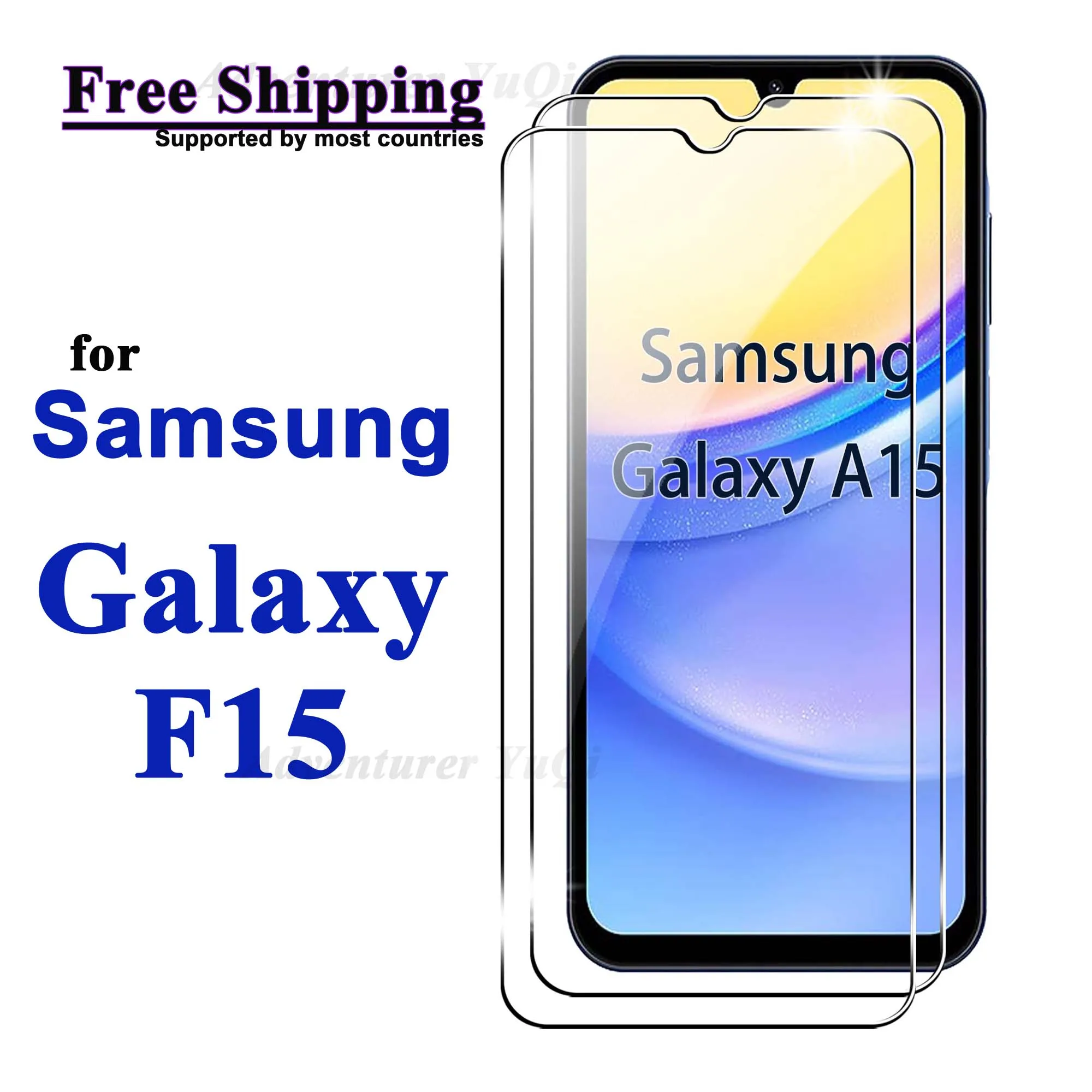 

For Galaxy F15 Screen Protector Samsung 5G, Tempered Glass HD 9H Transparent Ultra Clear Anti Scratch Case Friendly