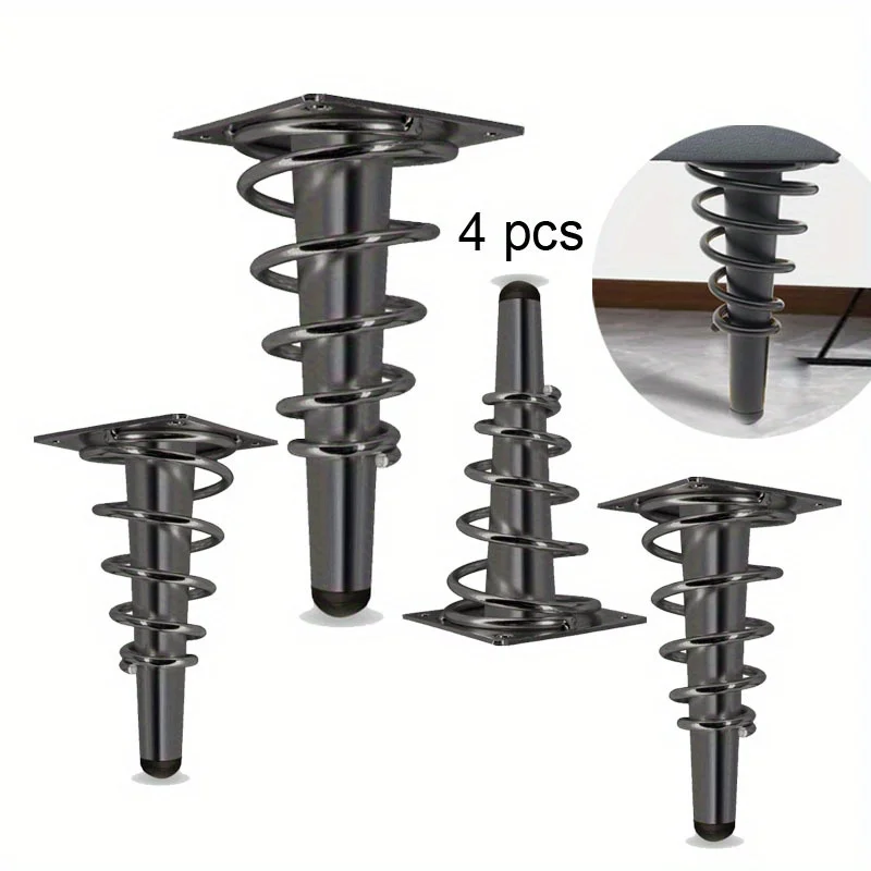 

Комплект из 4 металлических опор для мебели: защитные ножки для кроватей, диванов, журнальных столиков, стульев, шкафов