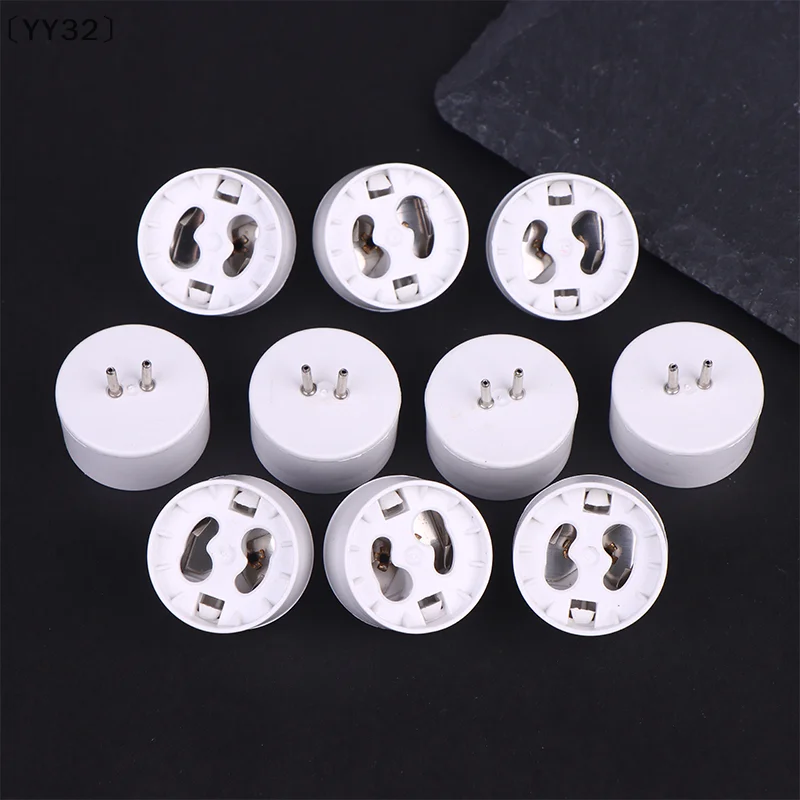 〔YY32〕10Pc MR16 To GU10 Socket Base Halogen Light Bulb Lamp Adapter Converter High Temperature Resistance Conversion Lamp Holder
