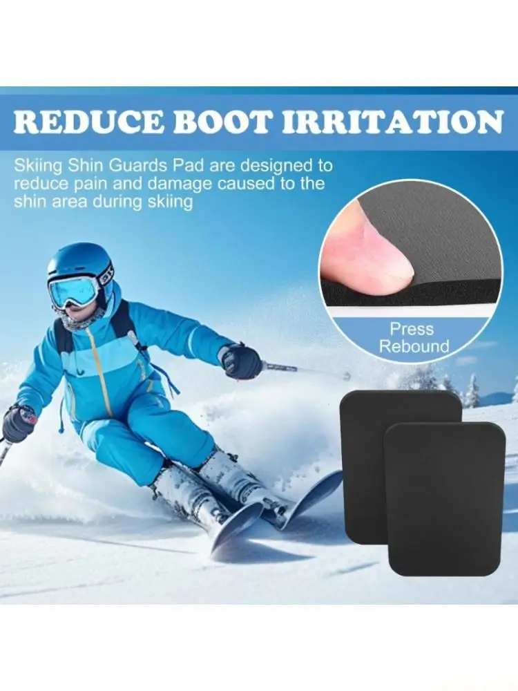 

U2JB Quick Closure Foam Texture Snowboard Shin Pads Suitable for Comfortable