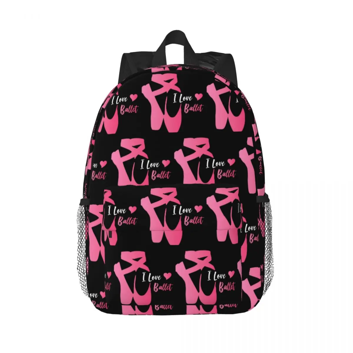 Ballet Dance Makes Me Free Ballerina Dancer Backpack Daypack Boys Girls BookBag Shoulder Bags for Men Women Children School Bag