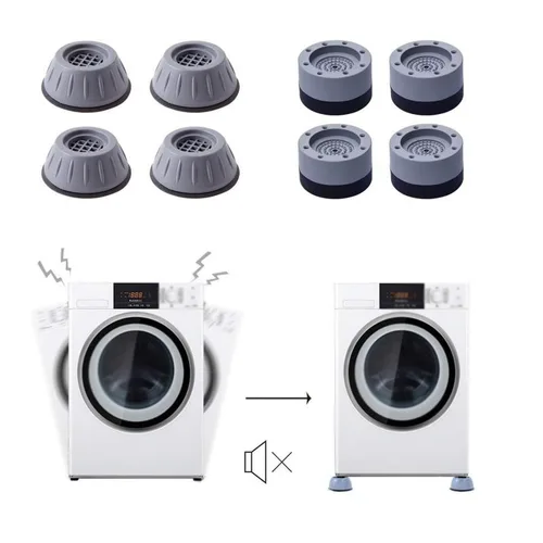 Imagen 2 del producto Almohadillas de goma antivibración para pies, soporte antideslizante, amortiguadores silenciosos, Universal, para lavadora, refrigerador, muebles, 8,5-3cm