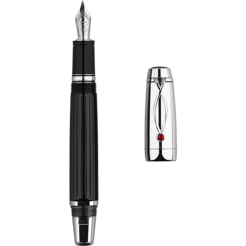 قلم حبر قصير فاخر قابل للسحب من MoonMan X1 مع مشبك جميل وأدوات مكتبية للأعمال وأقلام حبر للكتابة هدية #6