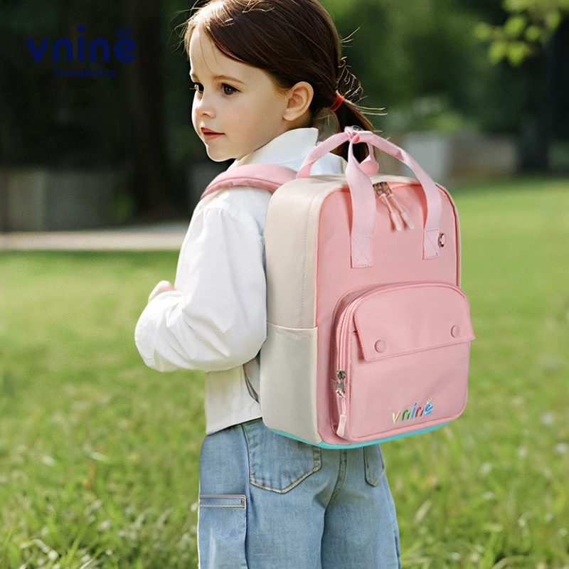 V.NINE-mochila escolar de nailon para niños y niñas, morral escolar Unisex de 3 años para preescolar