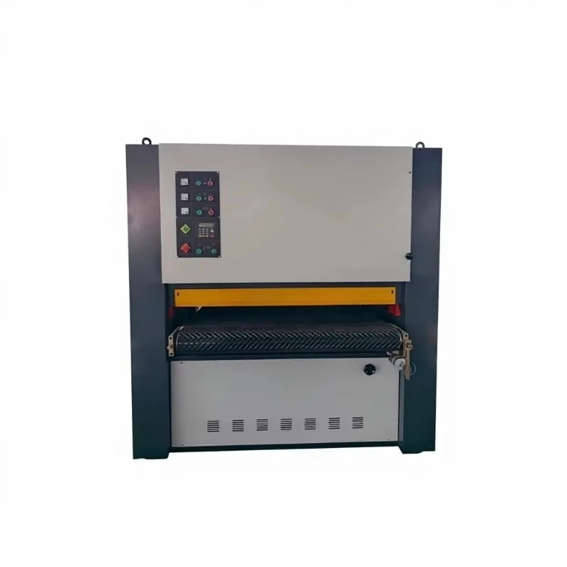 Wide plate sander, use a sander on the top, a sander on the bottom, double grinding line