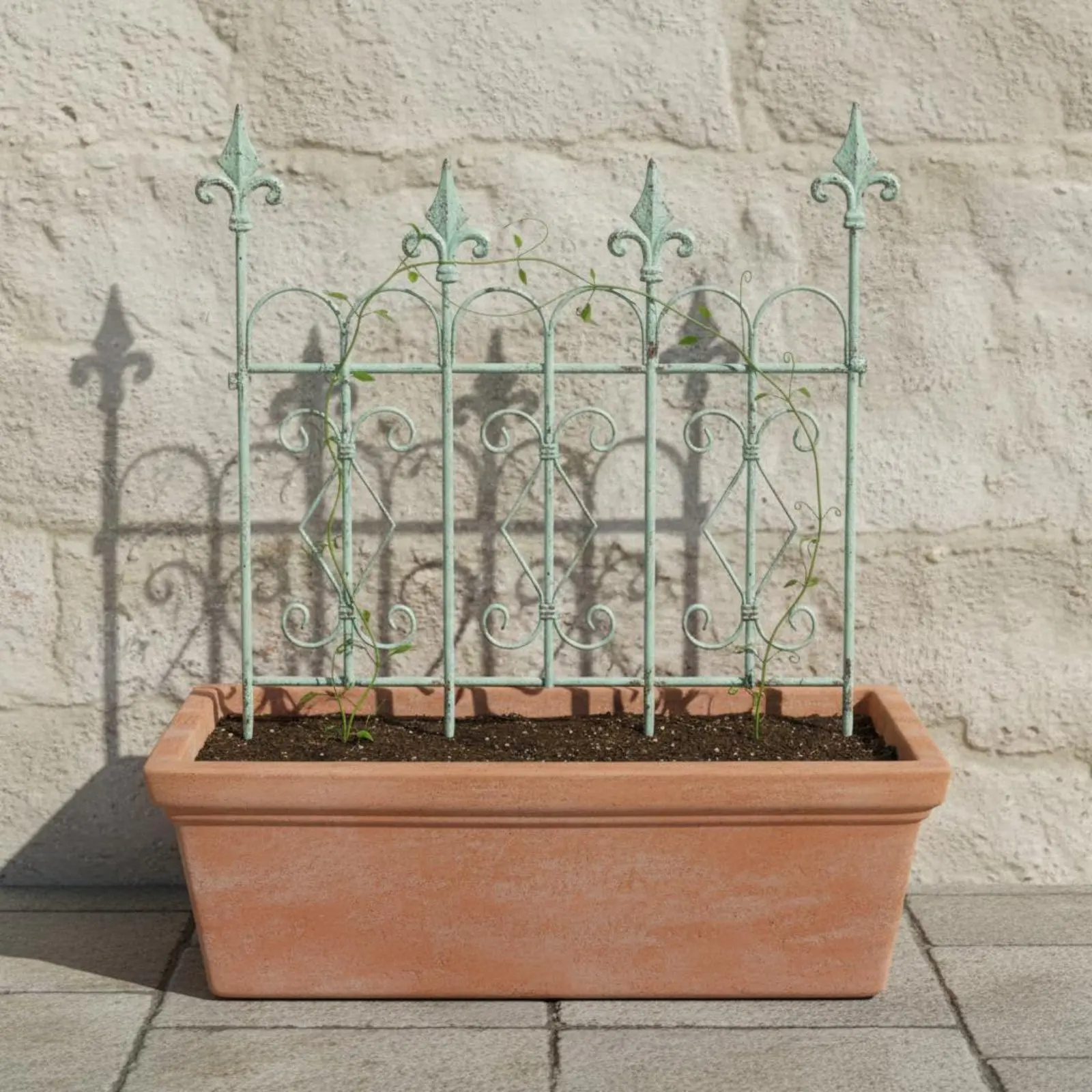 Decorative Garden Trellis Easy to Install Metal Garden Fence Panel Decorative Metal Fence Rustproof Plant Support Outdoor Use