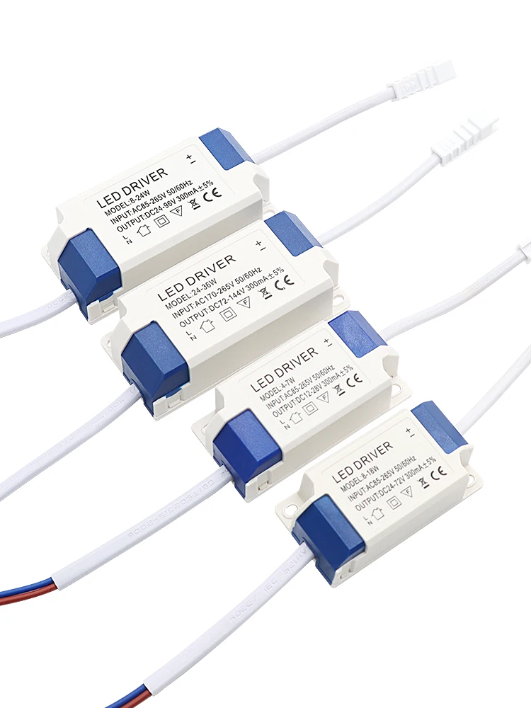 OMCH – pilote LED externe Non isolé à courant Constant, 4-7W 8-18W 8-24W 24-36W 36-50W, sortie AC86-265, transformateur d'éclairage 300mA