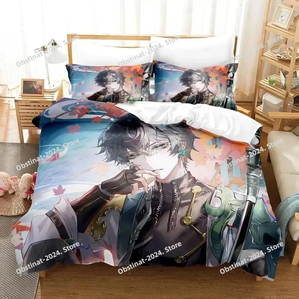 Anime Game Honkai Star Rail Bedding Set Duvet Cover Full Queen King Size Pillowcase Bed Printed Aldult Kid Bedroom Single Twin