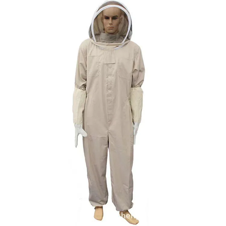 1Set Professional Ventilated Full Body Beekeeping Bee Keeping Suit With Gloves