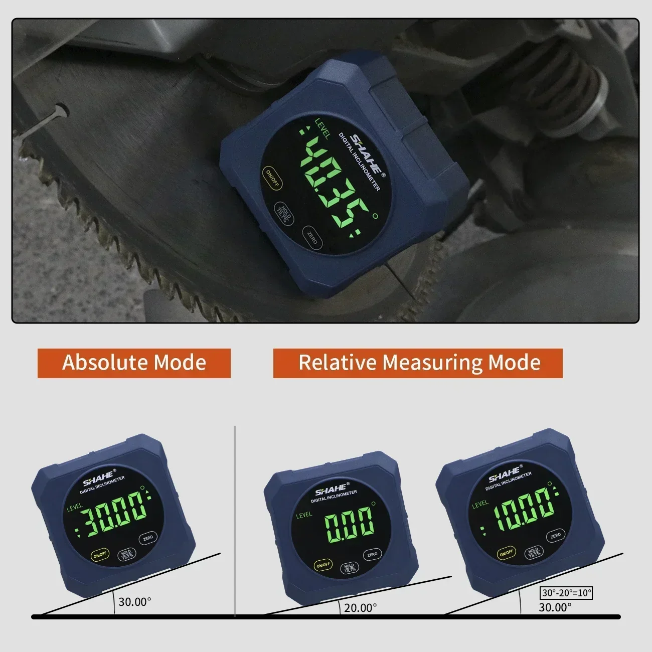 Magnetic Digital Electronic Level and Angle Finder Gauge and Bevel Box Touch Control Protractor Inclinomete Angle Guage