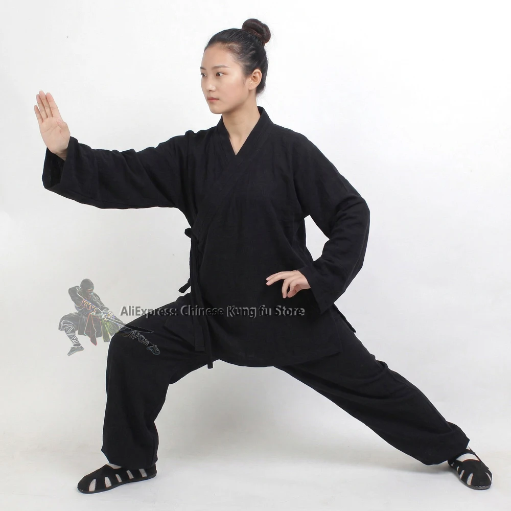 

Мужской и женский костюм для тайцзи из хлопка и льна, одежда для практики, униформа для боевых искусств, комплекты для уданского кунг-фу, йоги и медитации