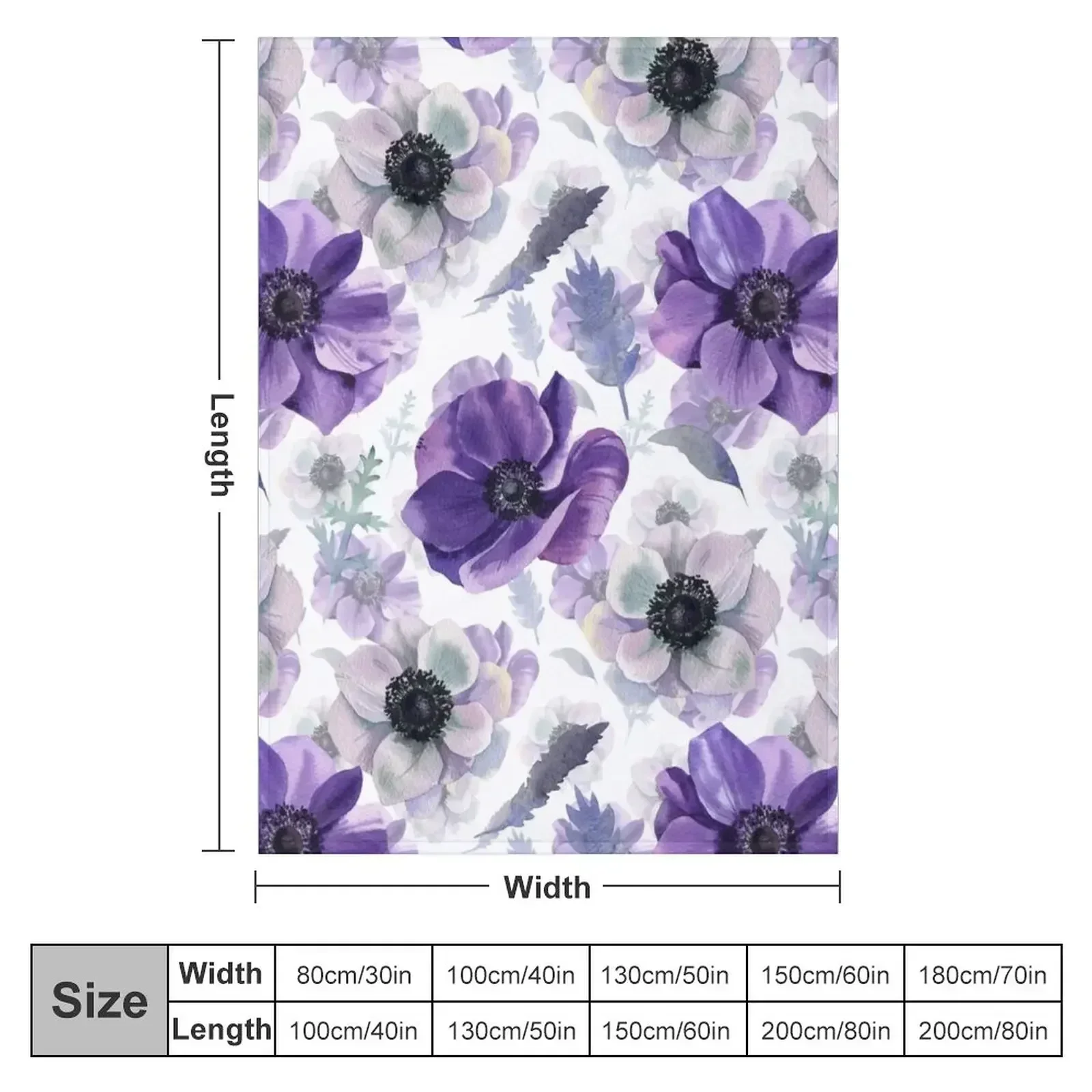 Anemones Throw Blanket Cute Sofas christmas gifts Giant Sofa Blankets