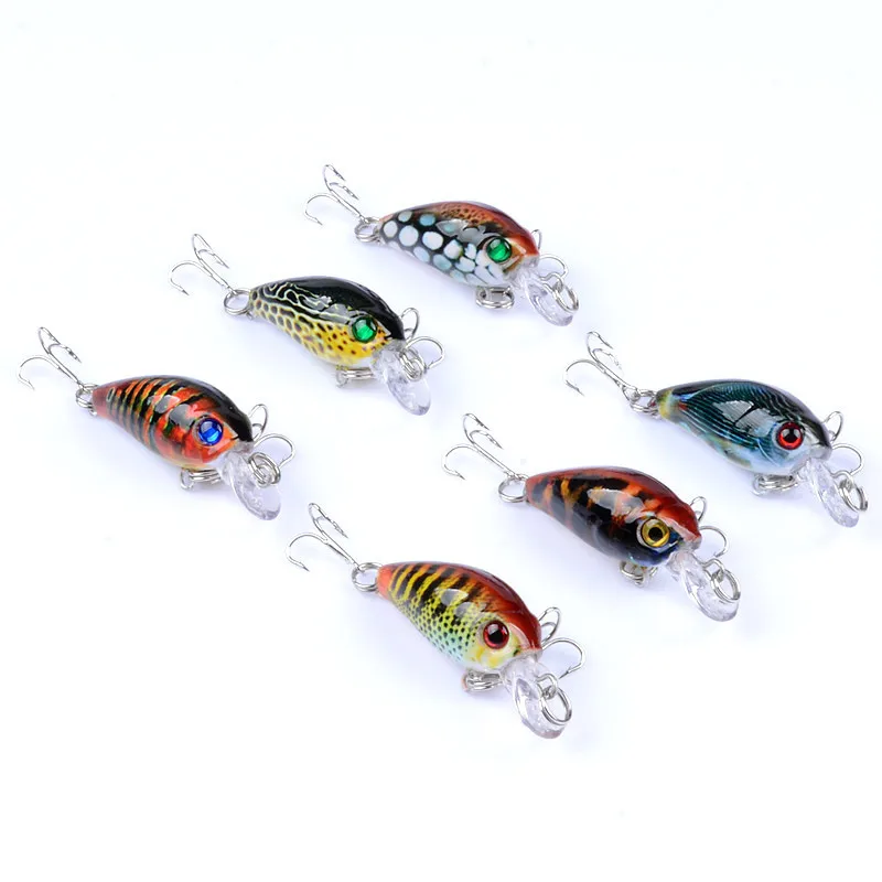 1PCS Mini Japan 4.5cm 4g Multi Swim Bass Fishing Lures Artificial Hard Crank Bait Topwater Wobbler Fishing Crankbait Lure