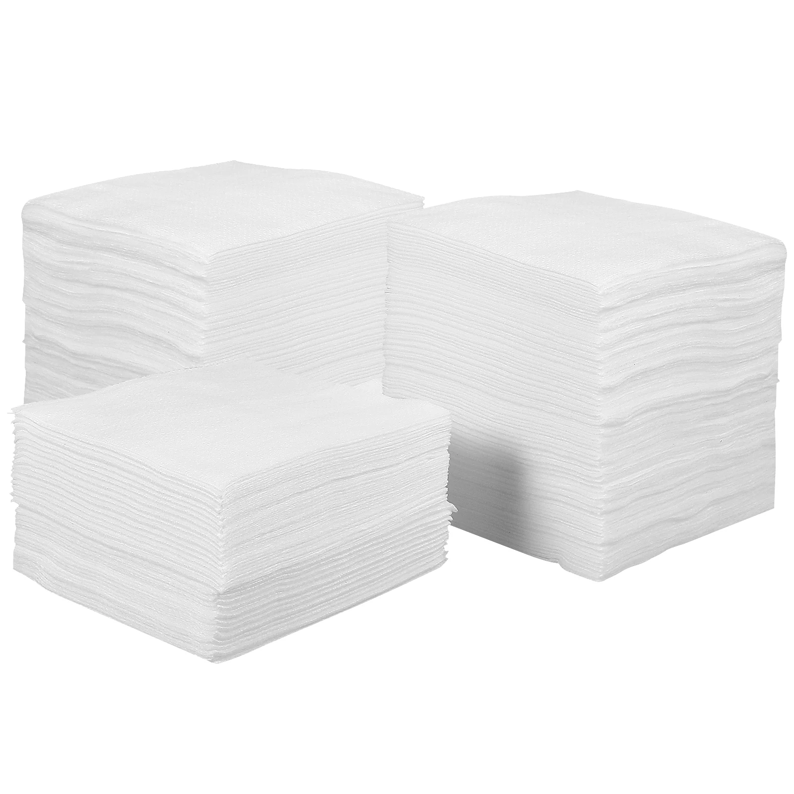 

200 Pcs Disposable Makeup Remover Cloth Face Pads Square Facial Cleansing Rounds Skincare Wound Care Bandaging Soft Non Woven