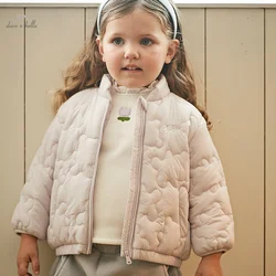 Dave Bella Children Girls Padding Outerwear Jackets 2023 Autumn Winter New Fashion Casual Waterproof Overcoat Outdoor DB4237017