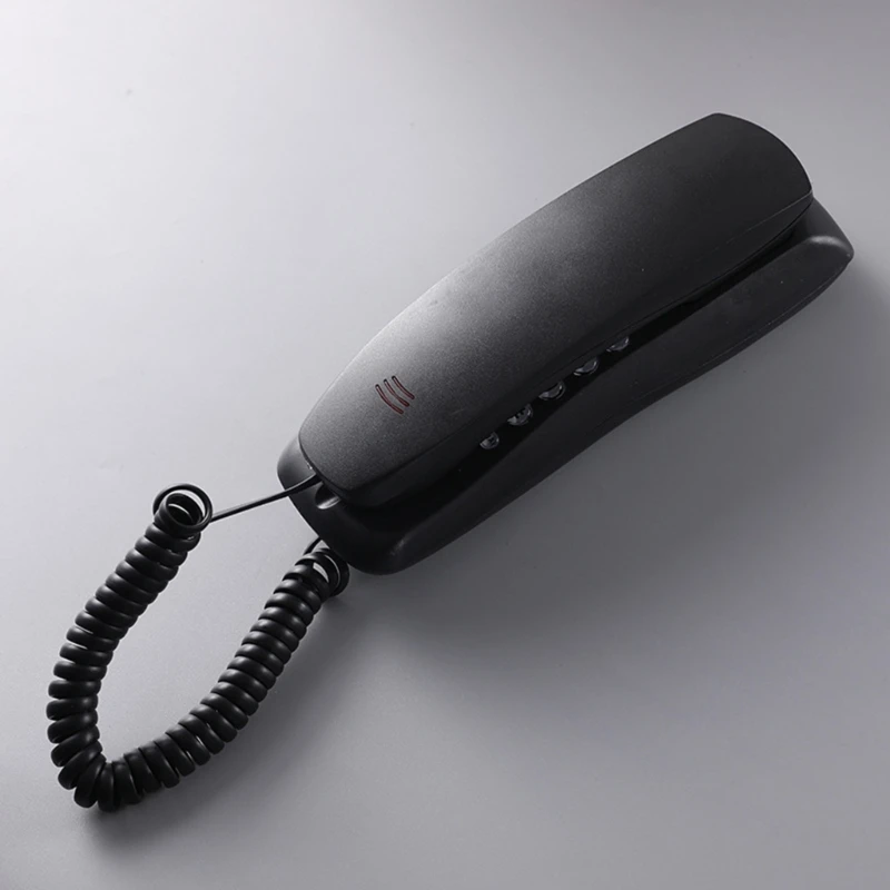 2024 New HCD3588 Fixed Landline Wall Telephone Portable Mini Phone Wall Hanging- Telephone for Home Office Hotel Spas Center