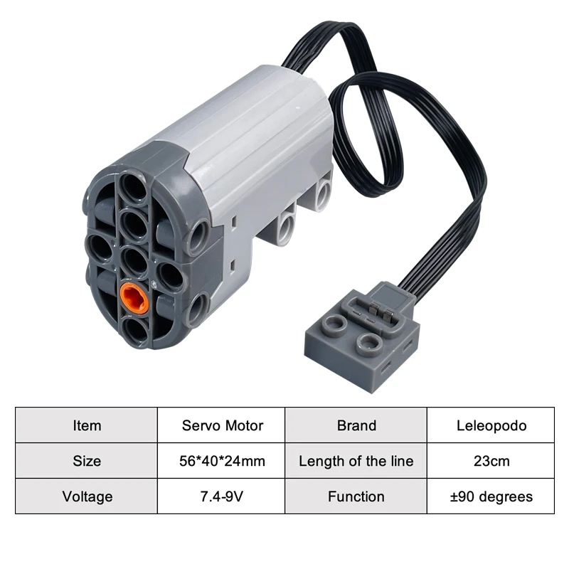 Compatible con Lego EV3, bloque de construcción, motor de juguete, motor de potencia, conjunto mecánico, kit de repuestos de tecnología PF enchufable MOC