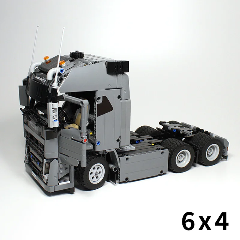KEJI MOC-35223 Low Loader Trailer für 42078 Mack Anthem MOC-37849 Truck Engineering Vehicle Bausteine Modell Bricks Kit