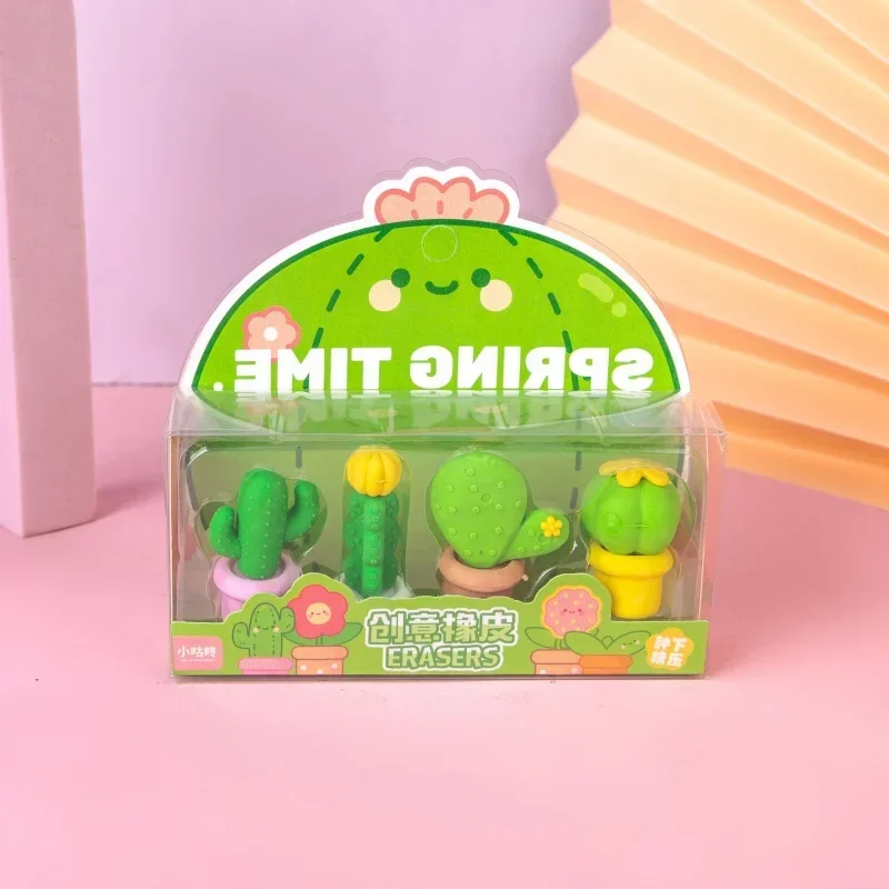 Gomme en forme de succulente pour étudiant, accessoire mignon, 1 pièce