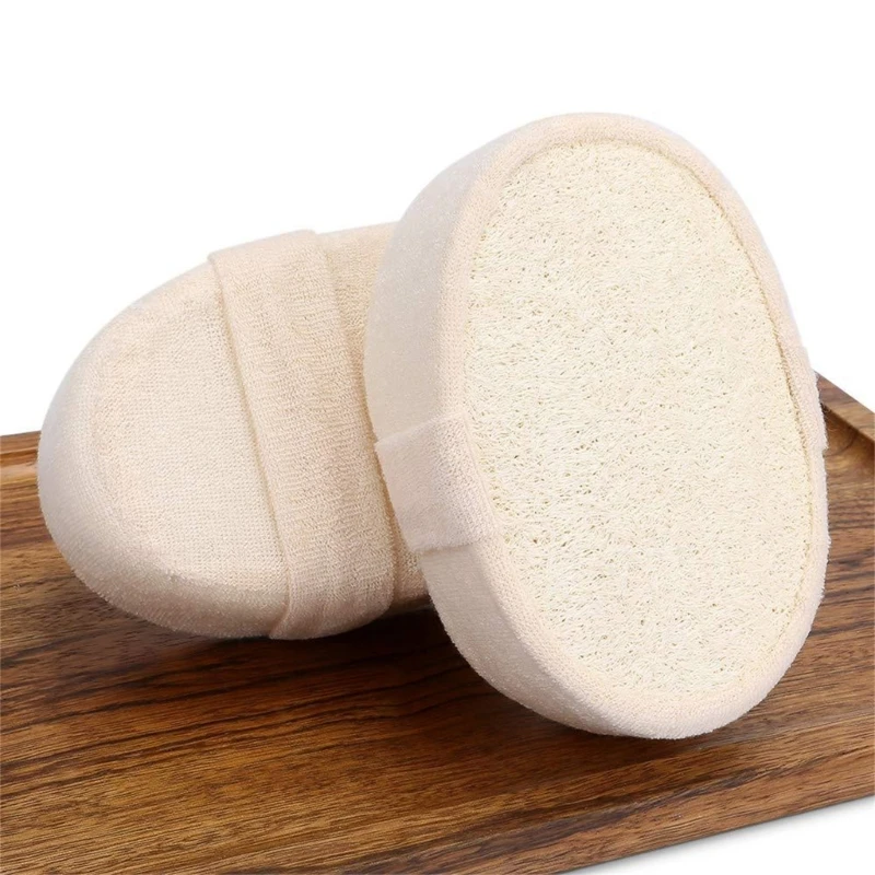 Natural Loofah Sponge Bath Brush Shower Rub Bath Shower Wash Body Pot Sponge Scrubber Durable Healthy Massage Brush