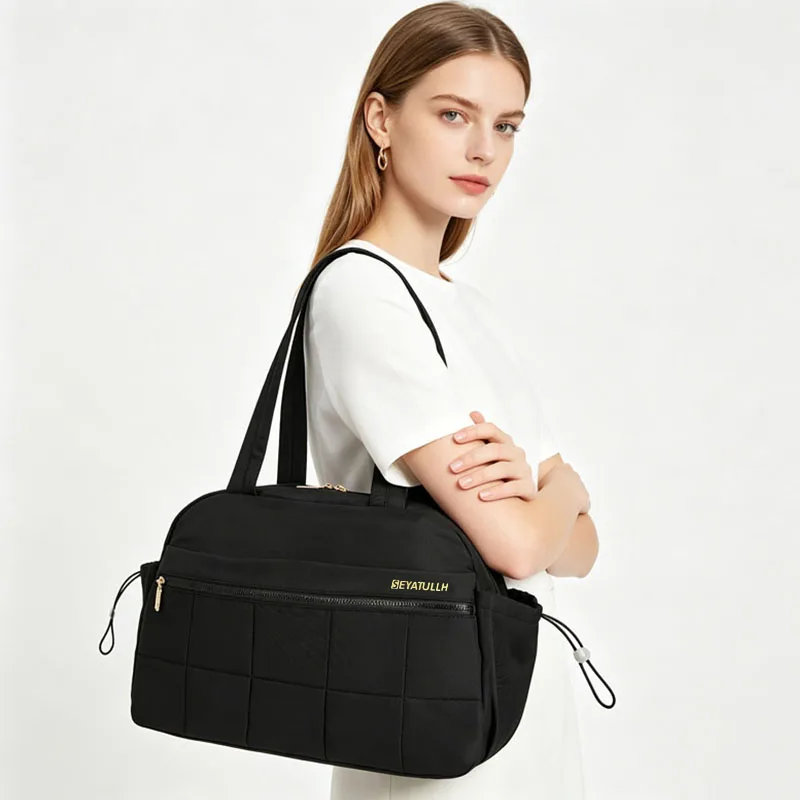 

Large Capacity Women Tote Bag Gym Fitness Bag Commuting Handbag Messenger Multiple Pockets Shoulder Sport Bag for Women Men
