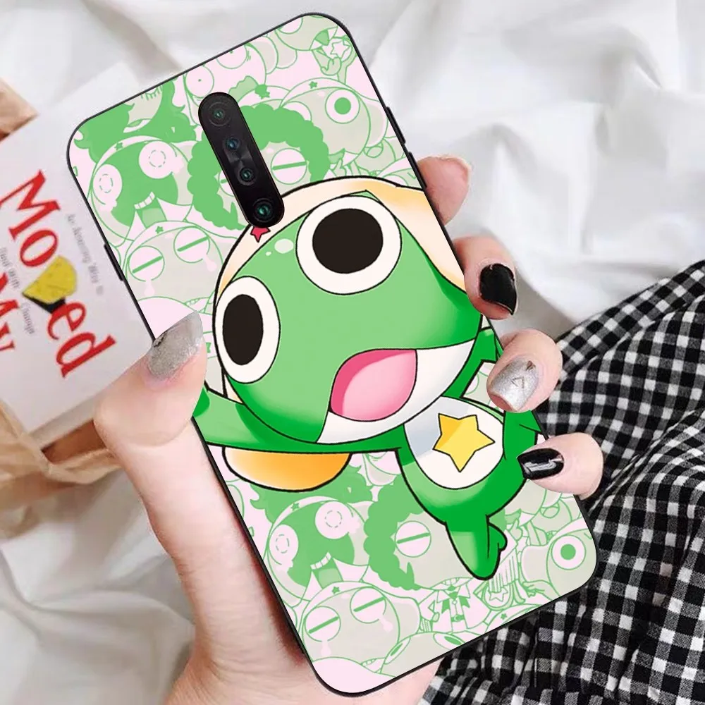 Cartoon Keroro Gunsou Frog Phone Case For Redmi 5 6 7 8 9 10 plus pro 6 7 8 9 A GO K20 K30 K40 pro plus F3 Fundas