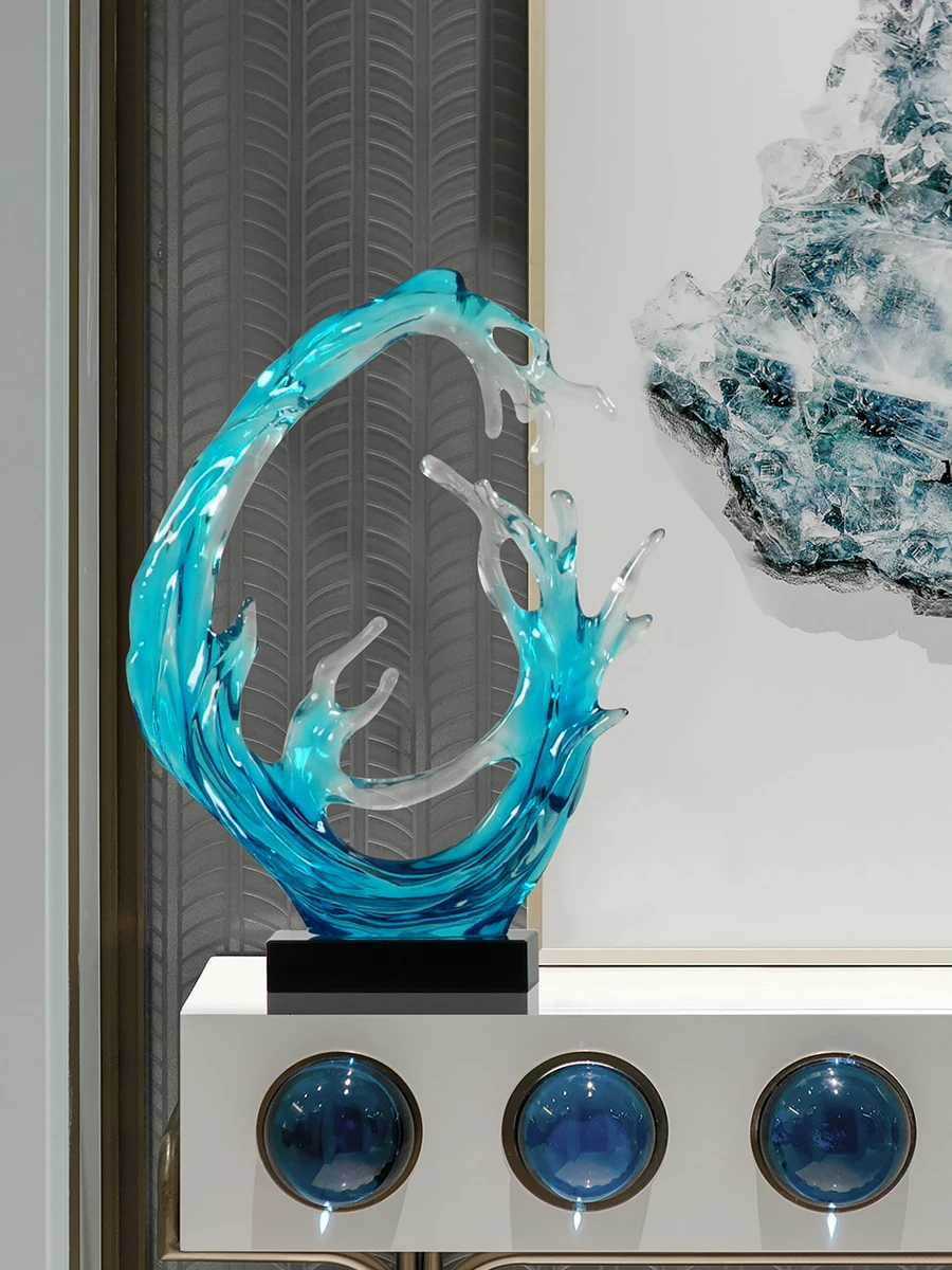 Decor Abstract Art Transparent Statue Home Decorations Large Sculptures Room Interior Accessories Desktop Ornaments Figurine
