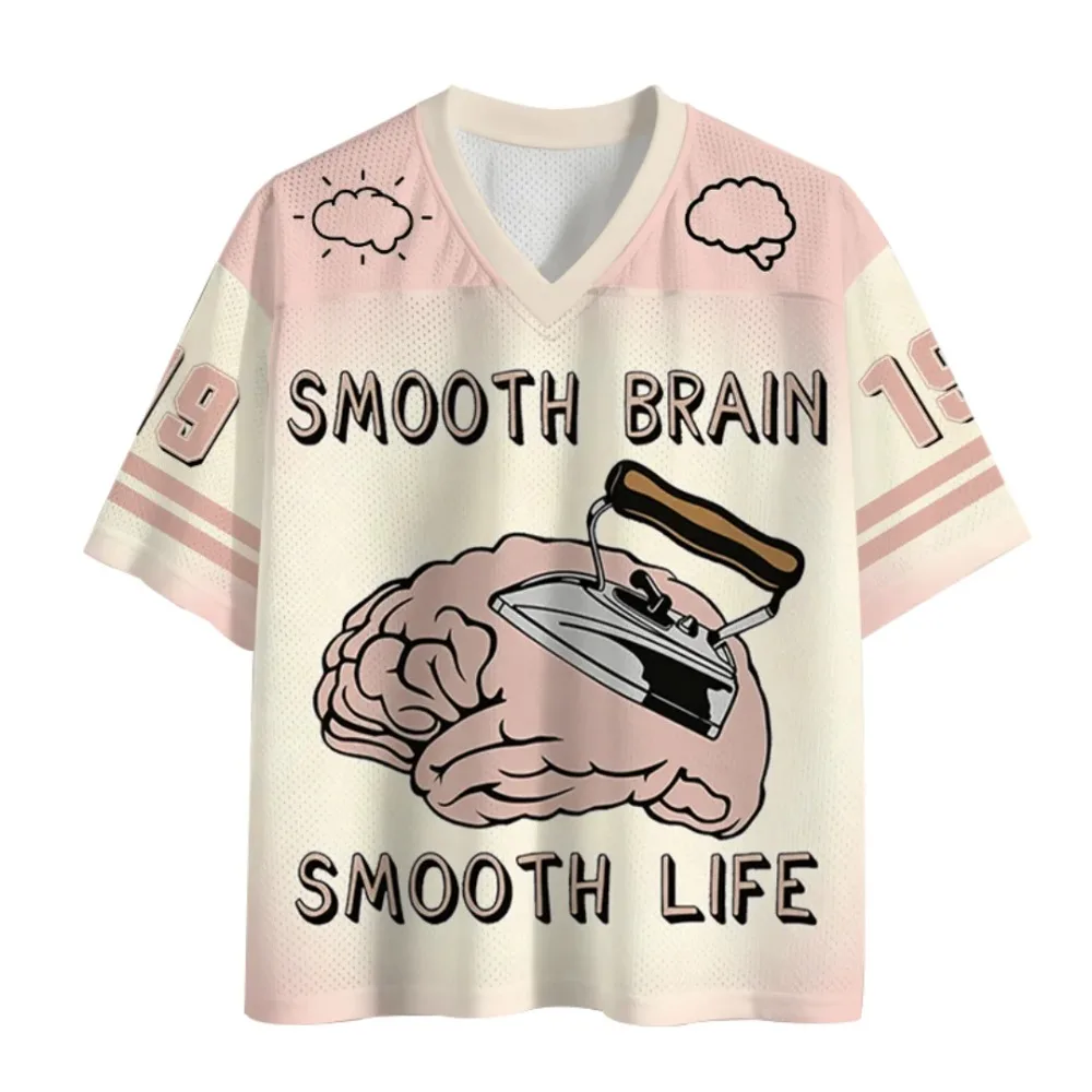 Summer Fashion Japanese Funny 3Dprinted Sports Quick-drying Breathable Men's and Women's V-neck Loose Casual Trend Style T-shirt