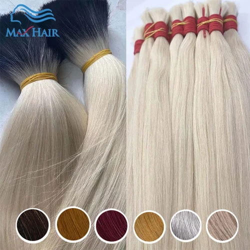 Extensiones de cabello humano Natural, color negro oscuro, marrón, Cabelo Loiro Vietnamita, Color rubio a granel, 613 extensiones de cabello Staright