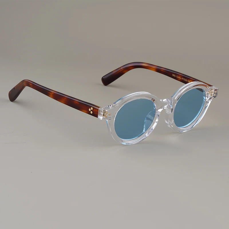 ญี่ปุ่น Handmade คุณภาพ Acetate แว่นตากันแดด Vintage สําหรับผู้ชายผู้หญิงแว่นตา Designer ขับรถท่องเที่ยวแว่นตาแฟชั่น UV400