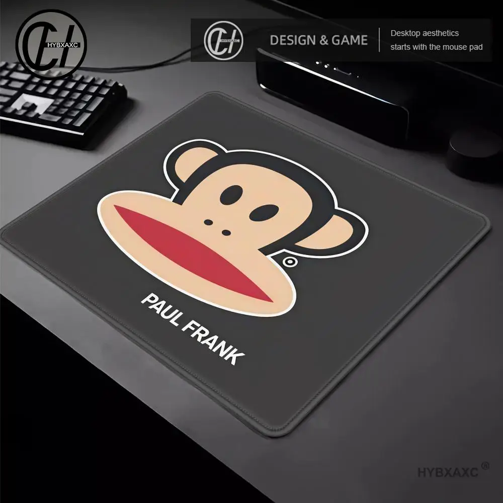 Cute J-ulius M-onkey Cartoon Gaming MousePad Frank Inspired Print Non Slip Rubber Desk Mat Monkey Pattern Keyboard Mat